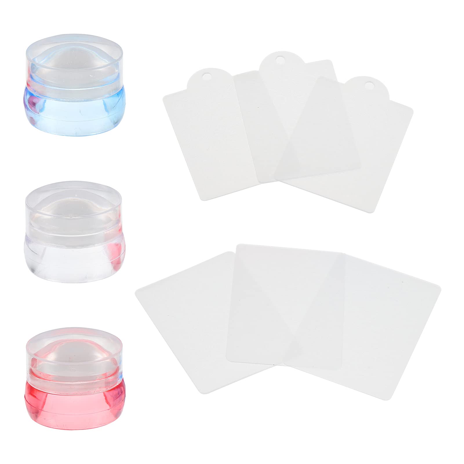 FRCOLOR 9sets Stamping Per Nail Art Stamper Silicone Piastre Per Unghie Per Manicure Design e Facile Usare Per Decorazioni e