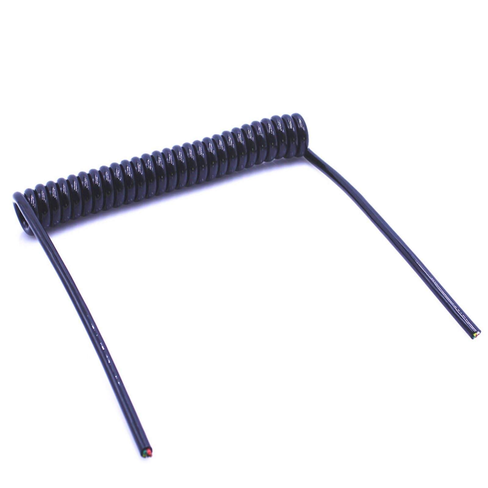 Cavo di prolunga a spirale, cavo telefonico fisso, cavo di alimentazione a spirale a 2 fili, guaina termoretraibile a spirale 0,2 mm 0,3 mm 0,5 mm 1,0 mm 2,0 mm, filo elastico 24 AWG 22 AWG (20awg 0,5