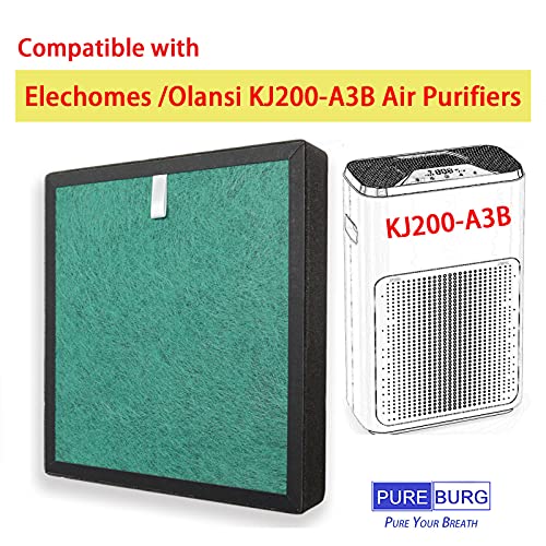 Pureburg Replacement True Hepa Filters Compatible With Elechomes A3B, A3B Wifi/Olansi Kj200-A3B Air Purifier thumb #2
