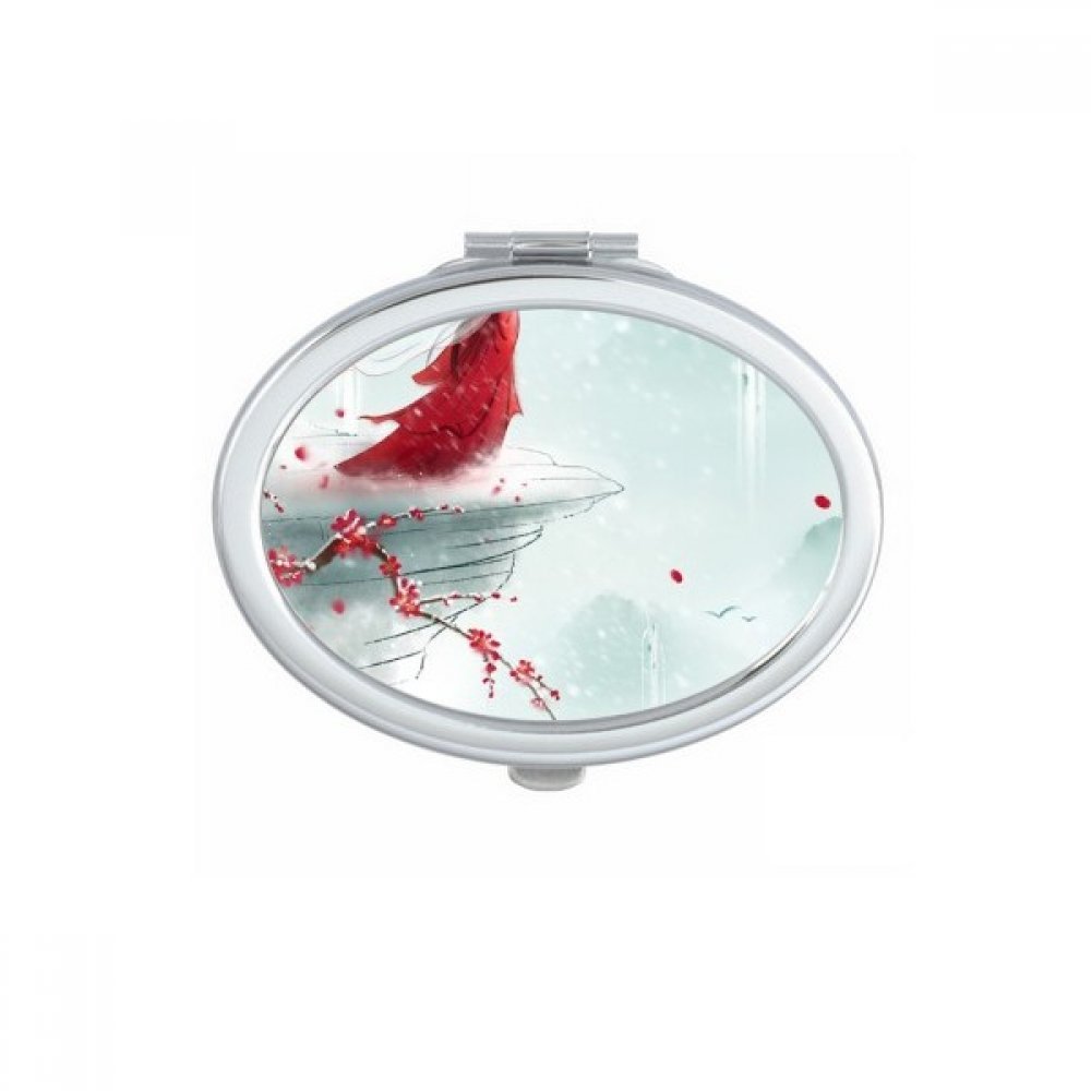 Miroir compact de maquillage ovale pour vos retouches beauté lors de vos déplacements