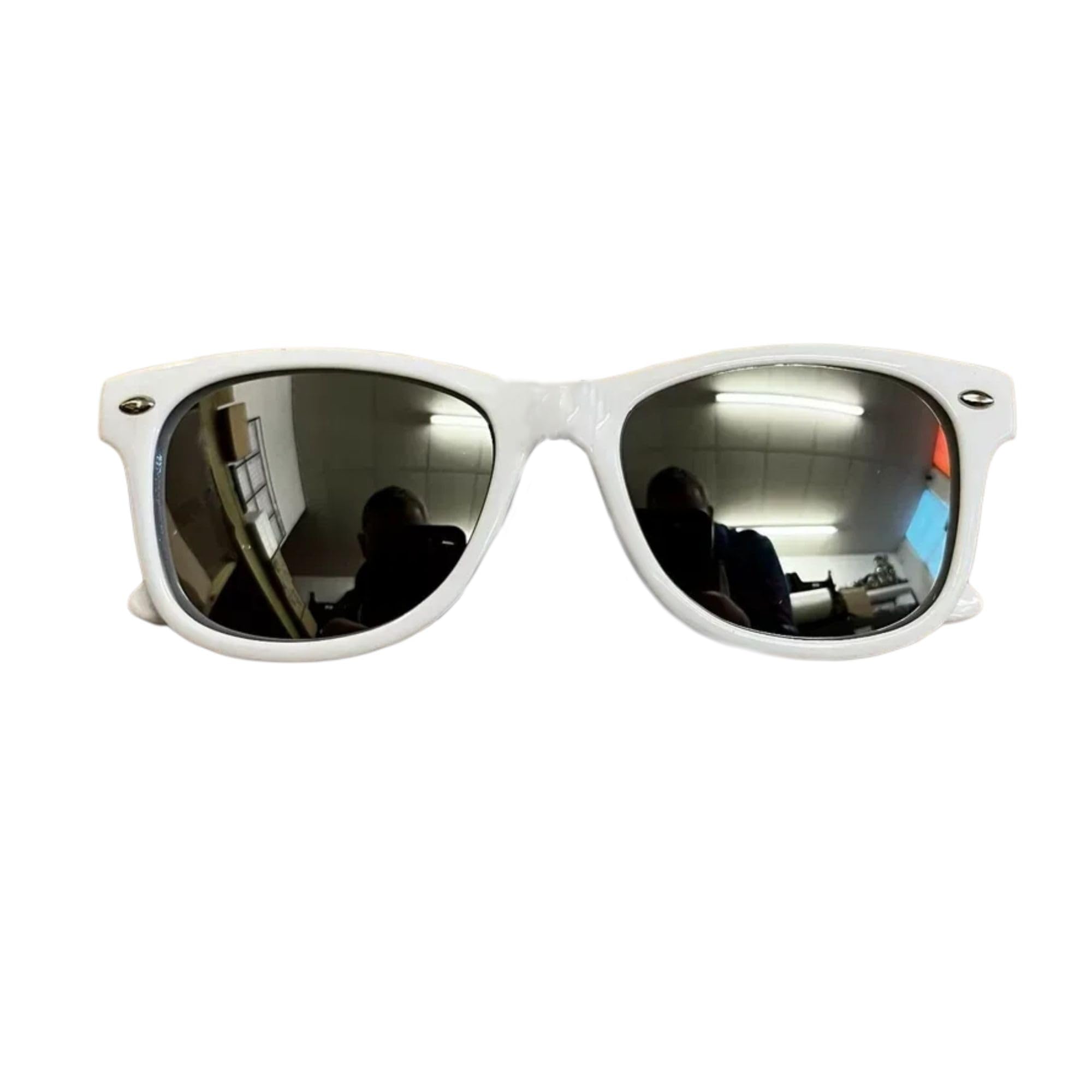 Online Sunglasses Children'S Boys Girls Kids Stylish Sunglasses Shades Lenses Polarised Uv400 Protection (White & Silver Mirror)