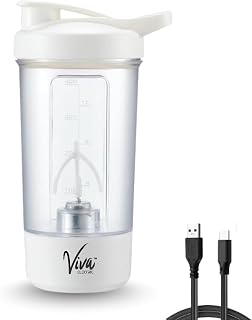 Viva Electric Self - Stirring Shaker 400ml | Multipurpose Use Protein Shake, Coffee, Lassi | USB Chargeable | Blendviva El... Price In India