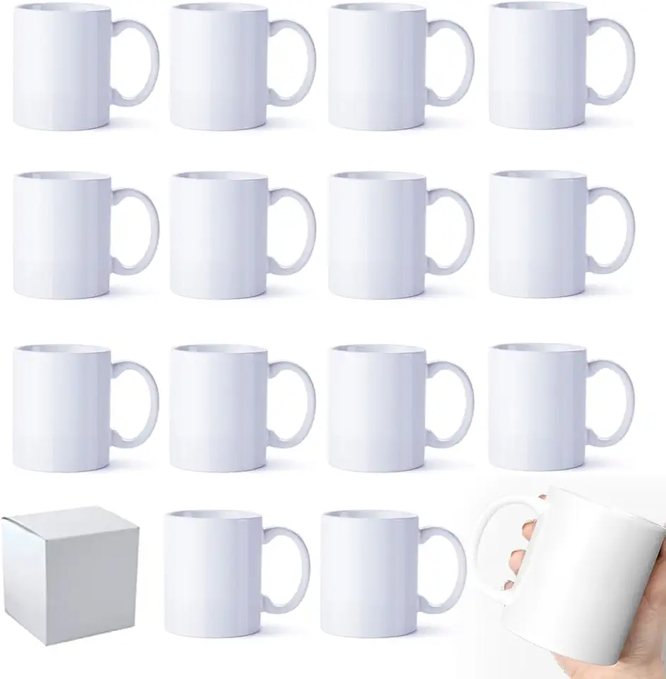 Canecas de sublimação copos em branco 325 ml sublimação cerâmica em branco canecas de café, em branco, tazas para sublimação, copos brancos de sublimação, canecas a granel para café, chá, cacau