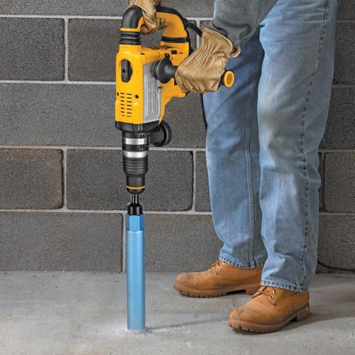 CPROSP 1¼ UNC Kernbohrer Ø 62mm L 460mm, Bohrkrone mit SDS PLUS Adapter, Kernbohrkrone für Bohren in Beton, Stahlbeton, Mauerwerk und Stein, für Kernbohrgerät, Blau