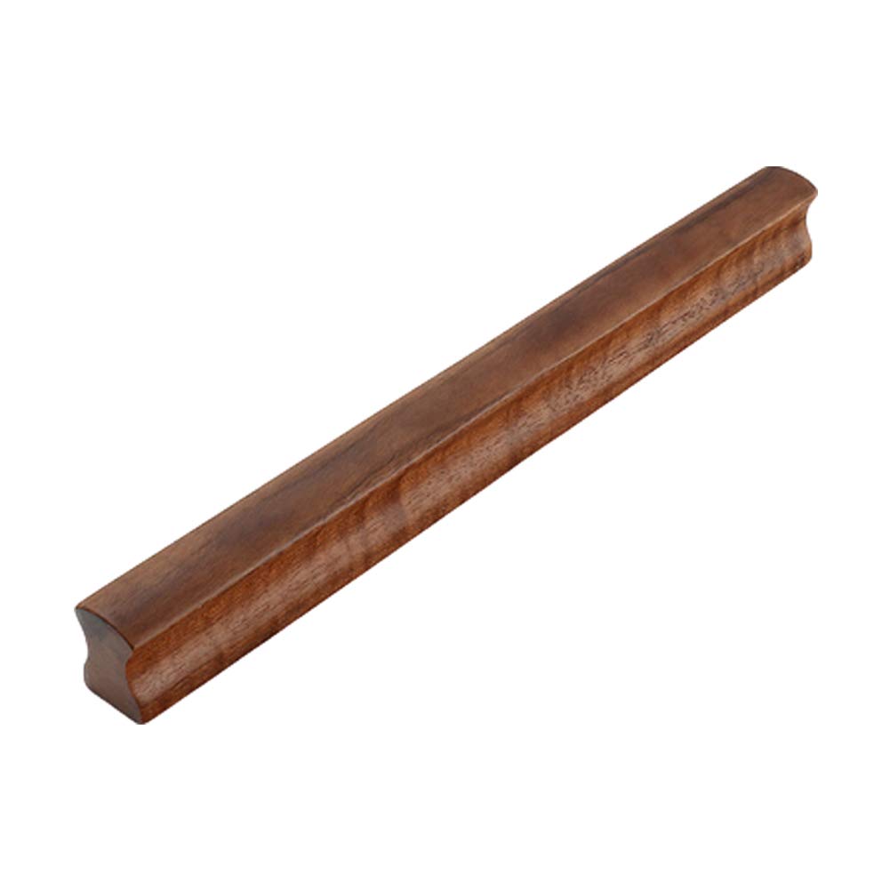 Schrank Griffe Holz Knöpfe Pulls, Schubladengriffe aus massivem Holz, schwarzes Walnussholz, mehrere Größen, 2 Stück(5pcs,400mm)