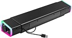 V18 Bluetooth & USB Smart Compability Computer Speakers for PC Desktop Monitor, Gaming PC Sound Bar, Superb Stereo Sound, with LED Lighting - Combine/Separate to Customize Your Desk