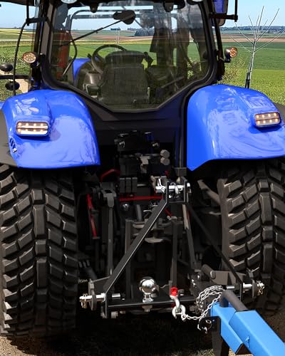 KYBOLT 3 Point Quick Hitch Category 1 with 2 Trailer Hitch Ball, Heavy Duty Receiver Suitable for Most Types of Tractors and Trailers
