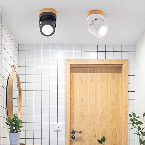 Plafón de techo de madera LED para iluminar salones oscuros con luz natural 2