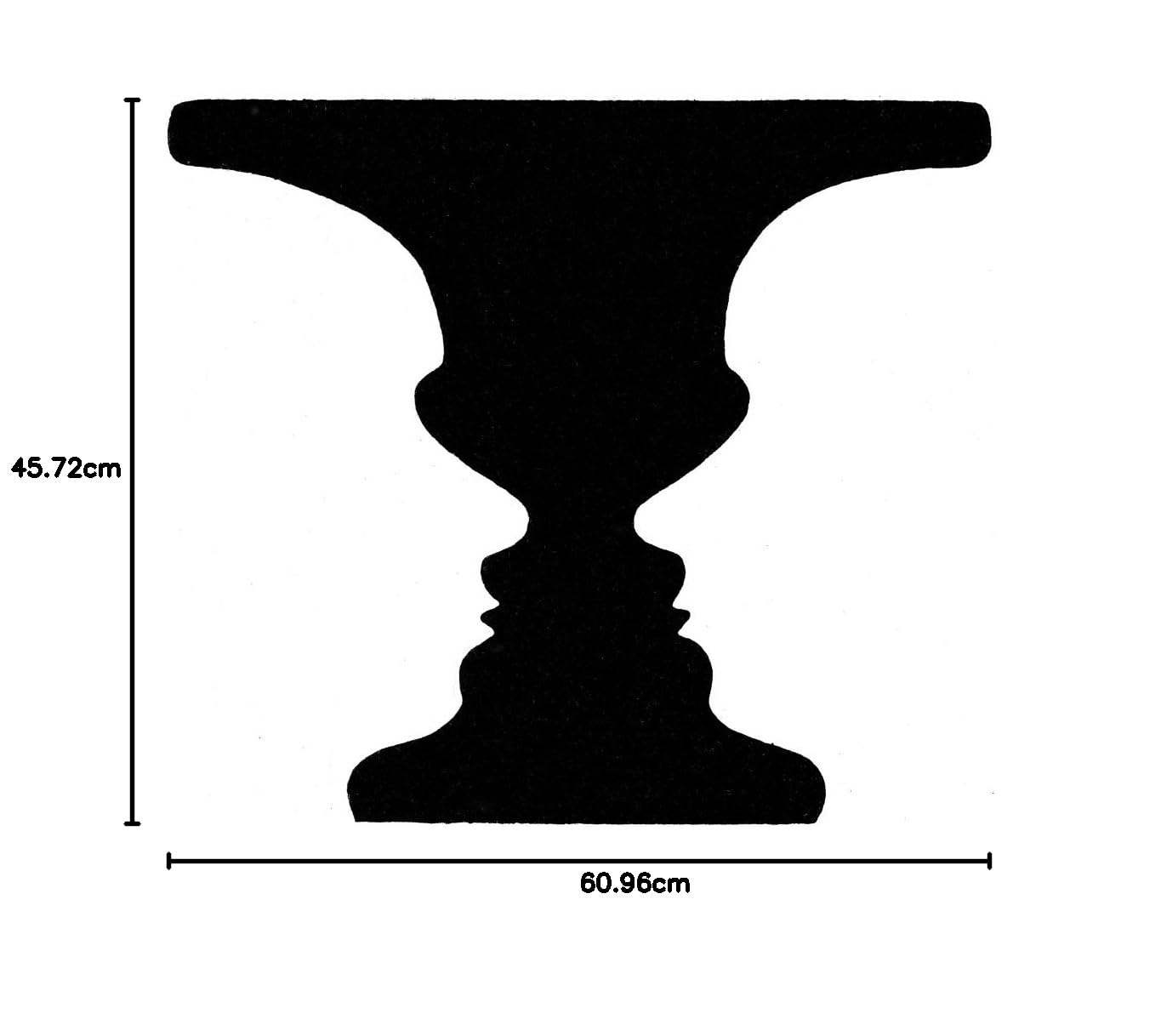 Optical Illusion, Rubin's Vase, 1915 Poster Print by Science Source (24 x 18) Home & Kitchen