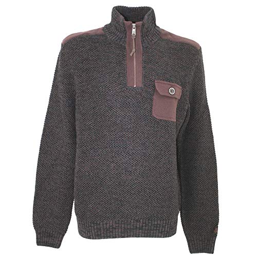 Preisvergleich Produktbild Lerros, Herren Herren Pullover Dicker Perlstrick Portwein Meliert M [21429]