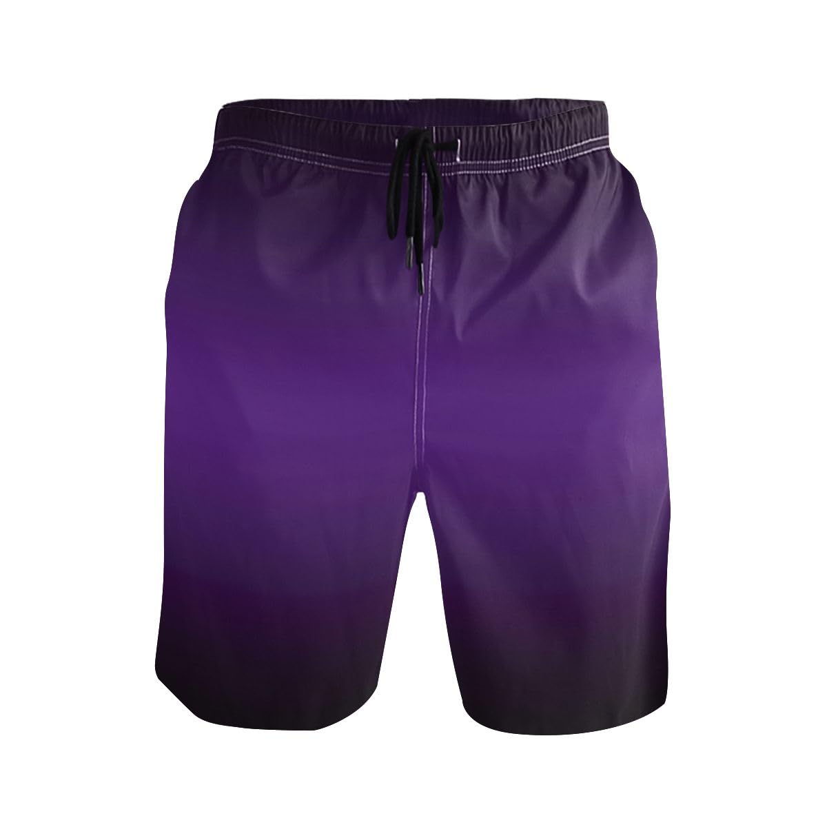 Costume da Bagno Retro Pink Orange Gradient Costumi Uomo Corto con Tasche Summer Beach Shortelastic Pantaloncini Sportivi da Uomo per Mare Piscina Surf