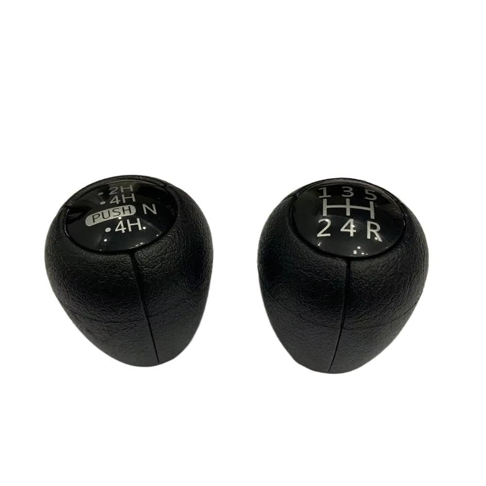 YDXHERTA Auto Accessory 2 PCS Manual Push 5 Speed Stick Gear Shift Konb for Nissan Safari Patrol Y60 GQ 12345R(Set)