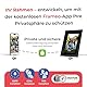 Rollei Smart Frame WiFi 105 in braunen Holz. 10.1 Zoll digitaler Bilderrahmen mit WiFi-Funktion zur Wiedergabe Ihrer Fotos und Videos mit Ton., Farbe:Holz Schwarz