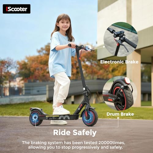 iScooter Electric Scooter, 12 Miles Range, 18 Mph Top Speed,