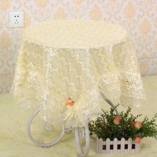 Tablecloths Tablecloth Crochet Lace Table Cloth Wedding Party Table Cover Home Decor Tablecloths Vintage Retro/ Tablecloth Wedding Table Cloths/ Tablecloth Round New Yellow