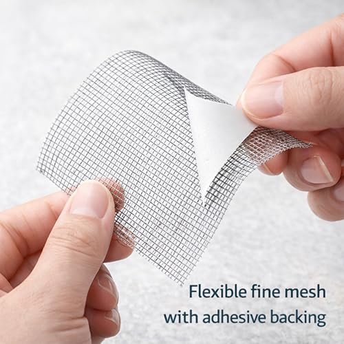 Image of Drain Hair Catcher 5 Meter Roll | Self Adhesive Shower Drain Filter Mesh | Bathroom Floor Drain Hair Trap | Kitchen Sink Strainer Net | Cut to Size Disposable Anti Clog Drain Protector