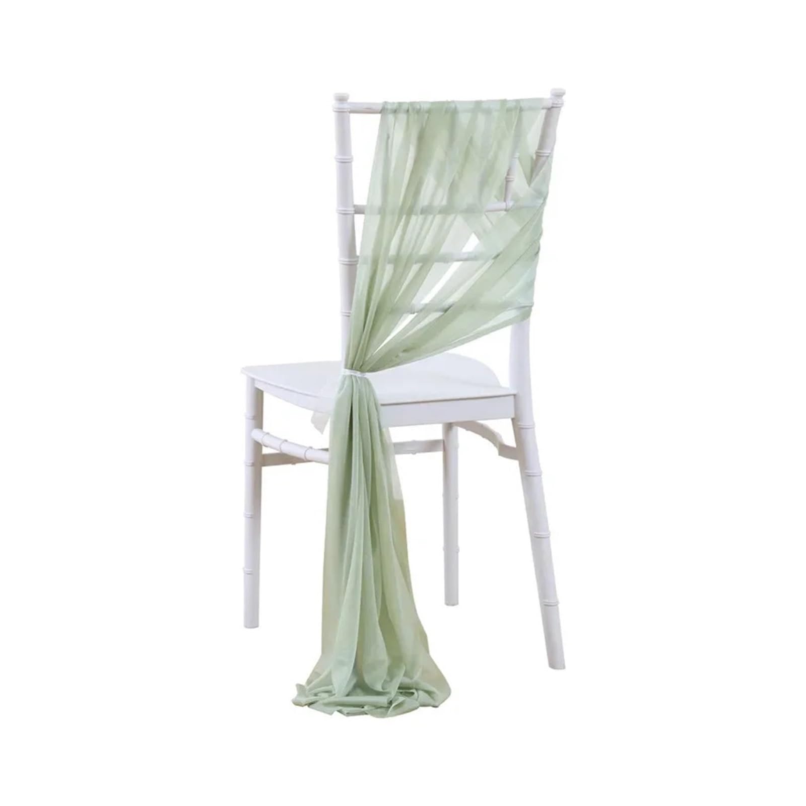 LVCHAO 12PCS Like Chiffon Chair Sashes Wedding Decoration 17x250cm for Aisle Decorations Party Banquet Event For Banquets and Parties(E)