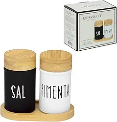 Haüskraft- Saleiro/Pimenteiro de vidro Doha 90 ml 3 peças