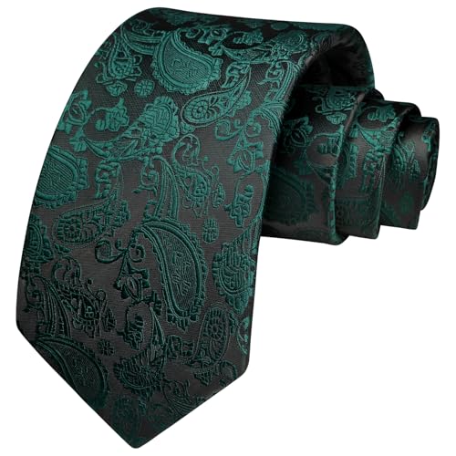 Image of Enlision Ties for Men Solid Color 3.35 inch Formal Business Necktie Classic Satin Mens Wedding Party Ties