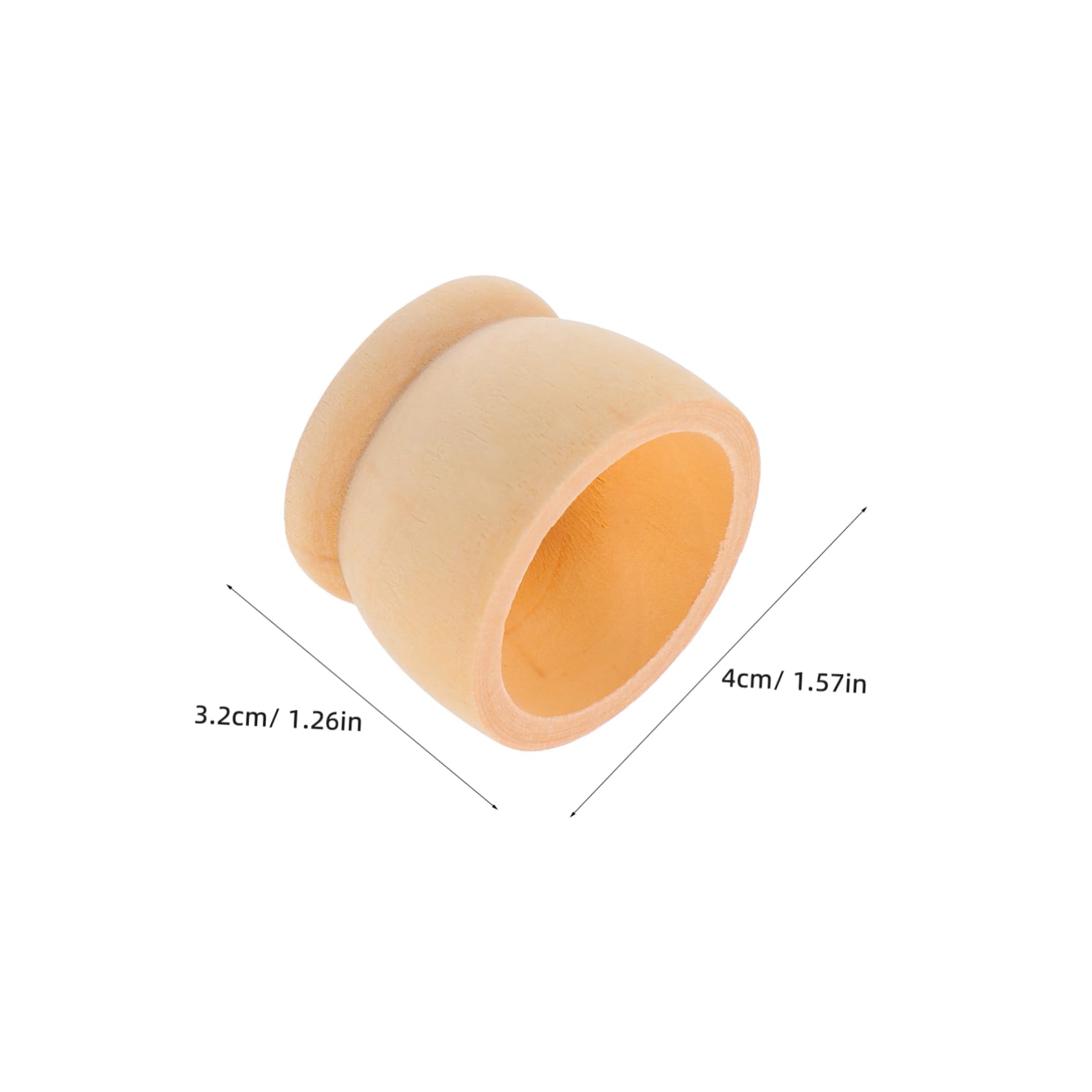 Angoily 20Pcs Wooden Egg Cups for Decoration Egg Display Stand Smooth Surface for Home Party Favors