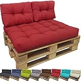 cojines para palets Los cojines Lounge II para sofás-palet de proheim se pueden utilizar tanto en interiores como exteriores ya que son resistentes al desgaste a la luz y a la suciedad. Por favor tenga en cuenta que los cojines al venir empaquetados pueden parecer más pequeños que lo descrito. Recomendamos dejarlos una semana con el plástico para que cojan forma y se adapten al tamaño del palet.