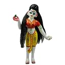 The KANHA Store Long Hair for Radha Rani – Durga MAA Open Black Microfiber Long Hair | Soft Open Hair for Female Idols | Brij Sugandha (17 INCH) gallery image