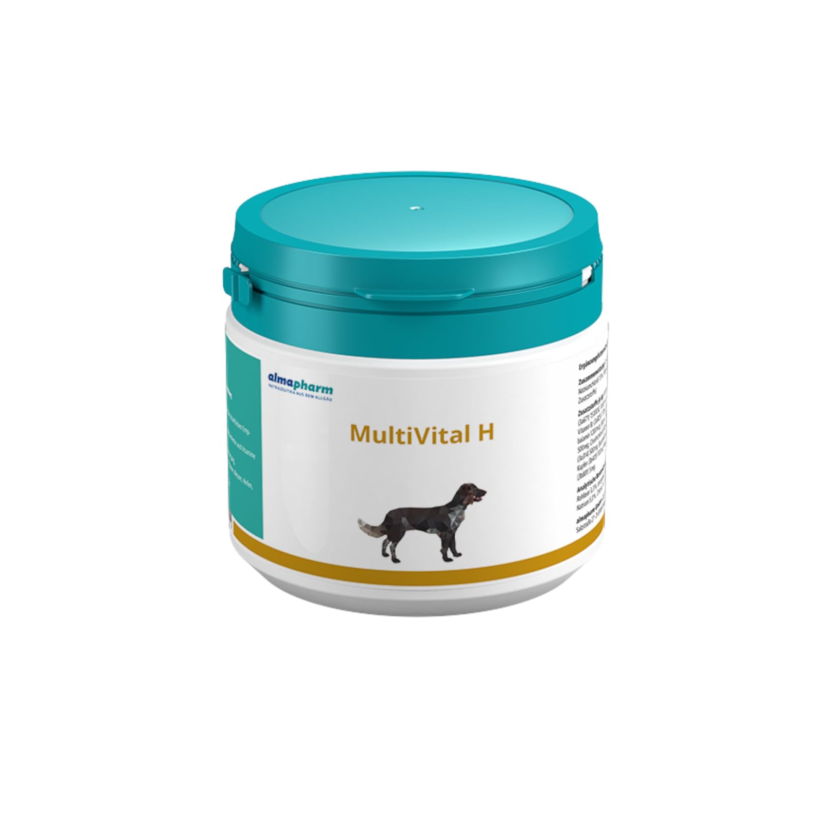 almapharm MultiVital H | 250 g | Ergänzungsfuttermittel für Hunde | Bedarfsgerechte hypoallergene Mischung von Vitaminen, Spurenelementen und Mineralstoffen