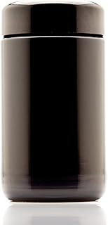 Infinity Jars Tall Screw Top Jar 150 Ml (5.07 fl oz), UV Black Glass Airtight Smell-Proof Container for Coffee, Tea, Dried Goods, Refillable Tall Jar for Long-Term Kitchen Storage Pack 10