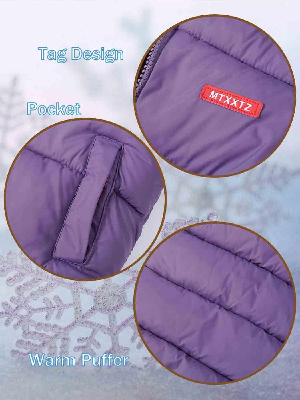 Toddler Winter Puffer Coat Fleece Padded Jackets Hooded Bear Ears Outwear Clothing for Kids Boys Girls 1-6 Years
