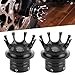 Yuecoom Axle Blocks Front Axle Cap, Axle Nut Covers, Crown Styling CNC Aluminum Alloy Prevent Leakage Standardized Designed Axle Nut Covers for Motorbike