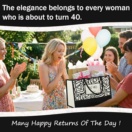 Image of 50th /60th /70th /40th /30th /80th Birthday Gifts for Women Her, Birthday Gifts Tote Bag for Mom Wife Aunt Friends