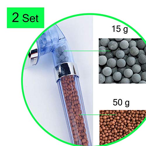 Shrinika Filter Water Softening Shower Head Water Filter Softeners for Shower Heads (2 Set Water