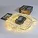 Dailyart 6feet 120 LED Starry Lights, Battery Operated Waterproof Dark Green Copper Wire Fairy Light String Light for Garland, Wreath, Patio, Garden, Wedding, Party, Xmas