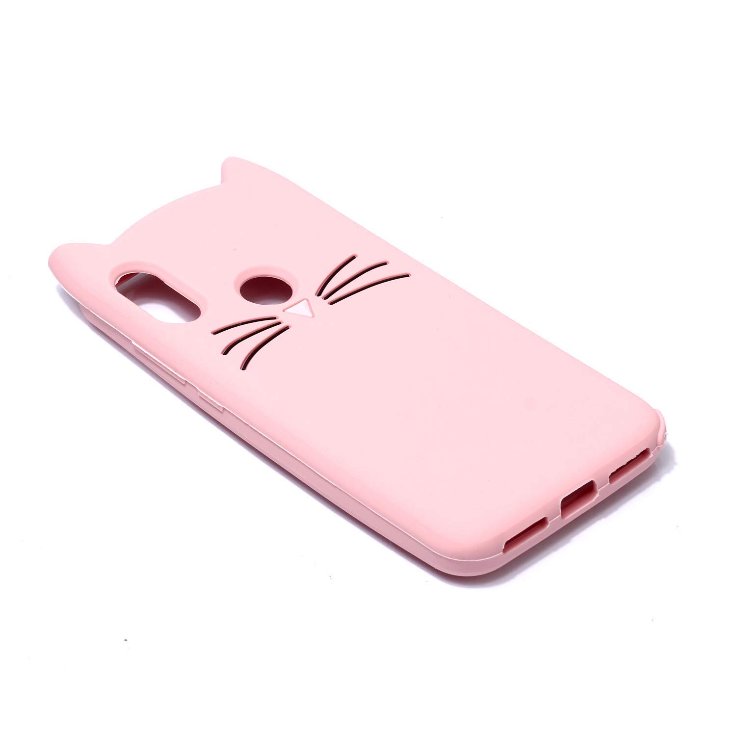 NAINIKA Cat Back Cover for Xiaomi Redmi Mi A2 - Rose Gold { 3D Cat