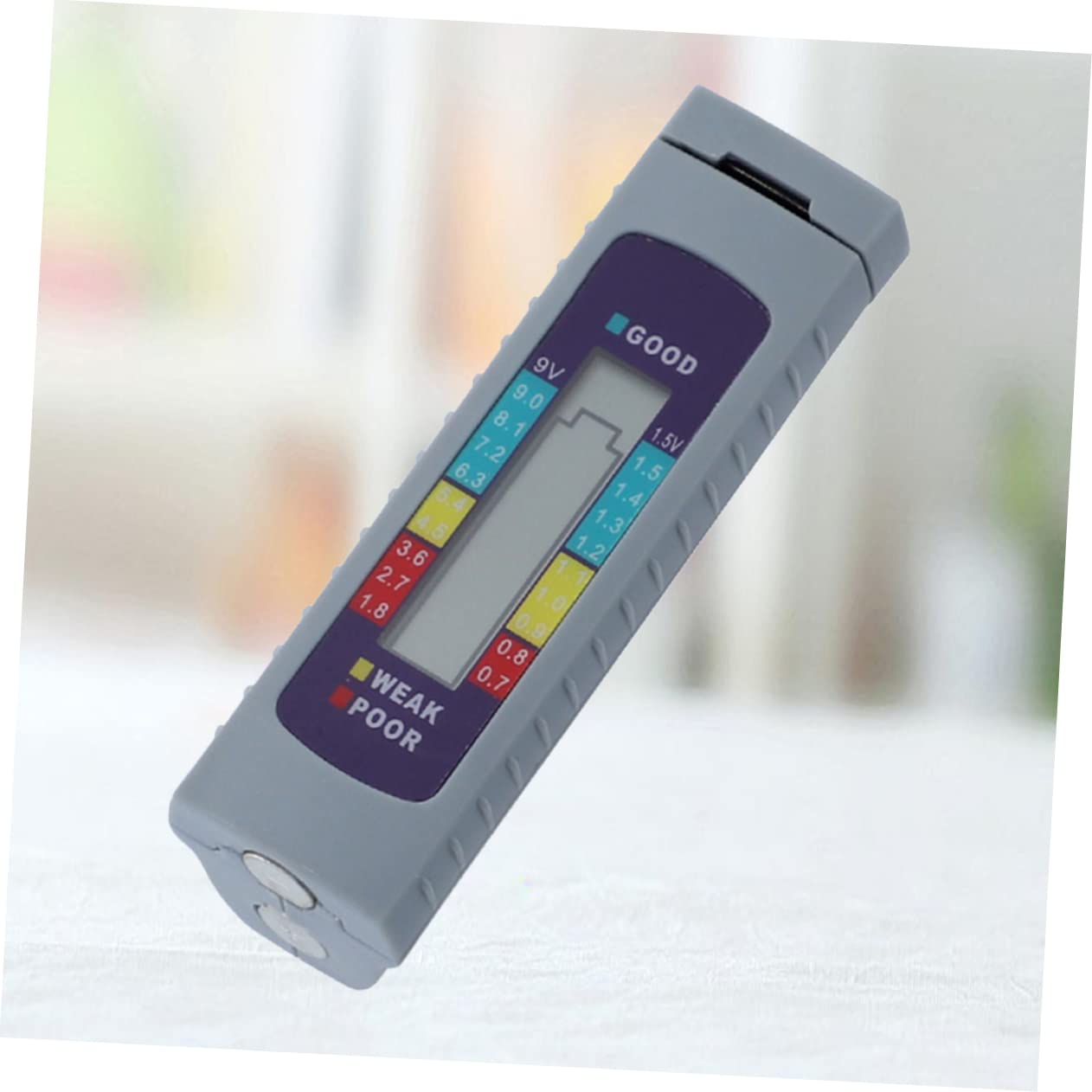 Lurrose 3 Pièces Testeur de Capacité de Batterie pour Piles Aa Aaa Vérificateur Alimentation et Instrument de Mesure Portable avec Affichage LCD