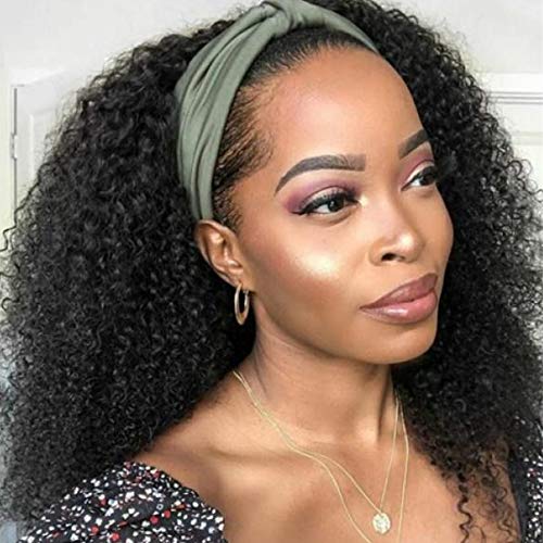 iivia beauty Brazilian Virgin Hair Wet and Wavy Human Hair Wigs Water Wave Headband Wigs Human Hair For Black Women Non Lace Front Wigs Glueless Machine Made Wigs 180% Density Full Body Thick Ends