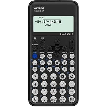 Casio FX-82DE CW ClassWiz School Calculator, Natural Display, 310 Functions | 310+ functions, easy operation, German menu nav