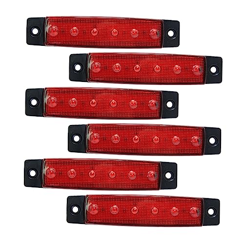 ibasenice 6 Led Stern Lights Waterproof Marine Boat Lights Marine Accessories Abs Material