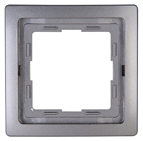 Preisvergleich Produktbild Kopp Abdeckrahmen 1-fach, 1 Stück, platin, 400143068 Venedig