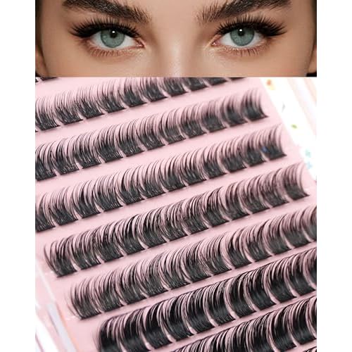 Gekinye Lashes Clusters Wispy 120pcs 8-16mm