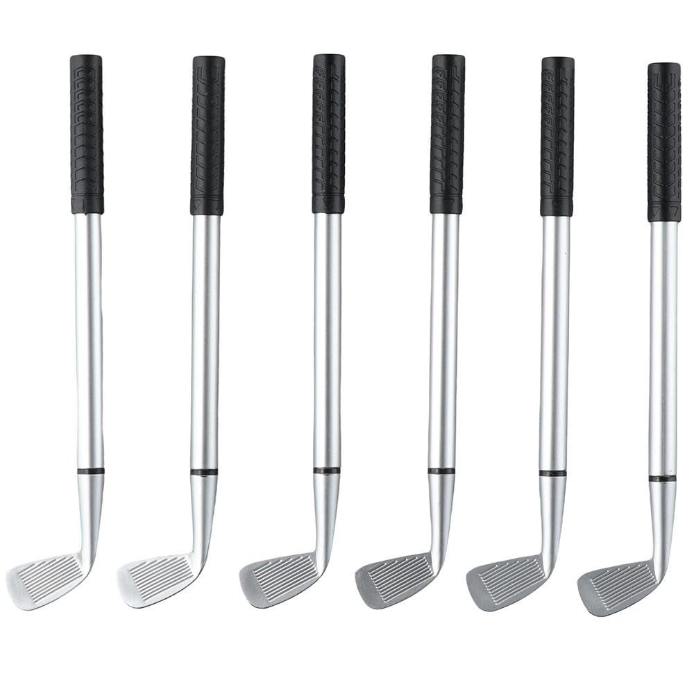 Risedot 12-Piece Golf Ballpoint Pen Set, Modern Silver Gray, Ambidextrous, HB, Not Water Resistant, Gift for Golfers Office Supply - Image 2