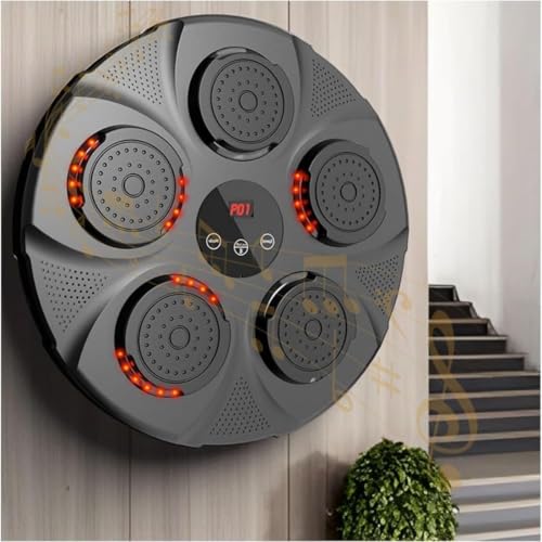 Image of Drumstone (𝐆𝐫𝐞𝐚𝐭 𝐈𝐧𝐝𝐢𝐚𝐧 𝐏𝐫𝐞𝐬𝐞𝐧𝐭 𝟐𝟎 𝐘𝐄𝐀𝐑𝐒 Warranty)Bluetooth Smart Musical Boxing Machine Wall-Mounted Interactive Punch Bag with Lights & Sound for Training & Fitness Workout