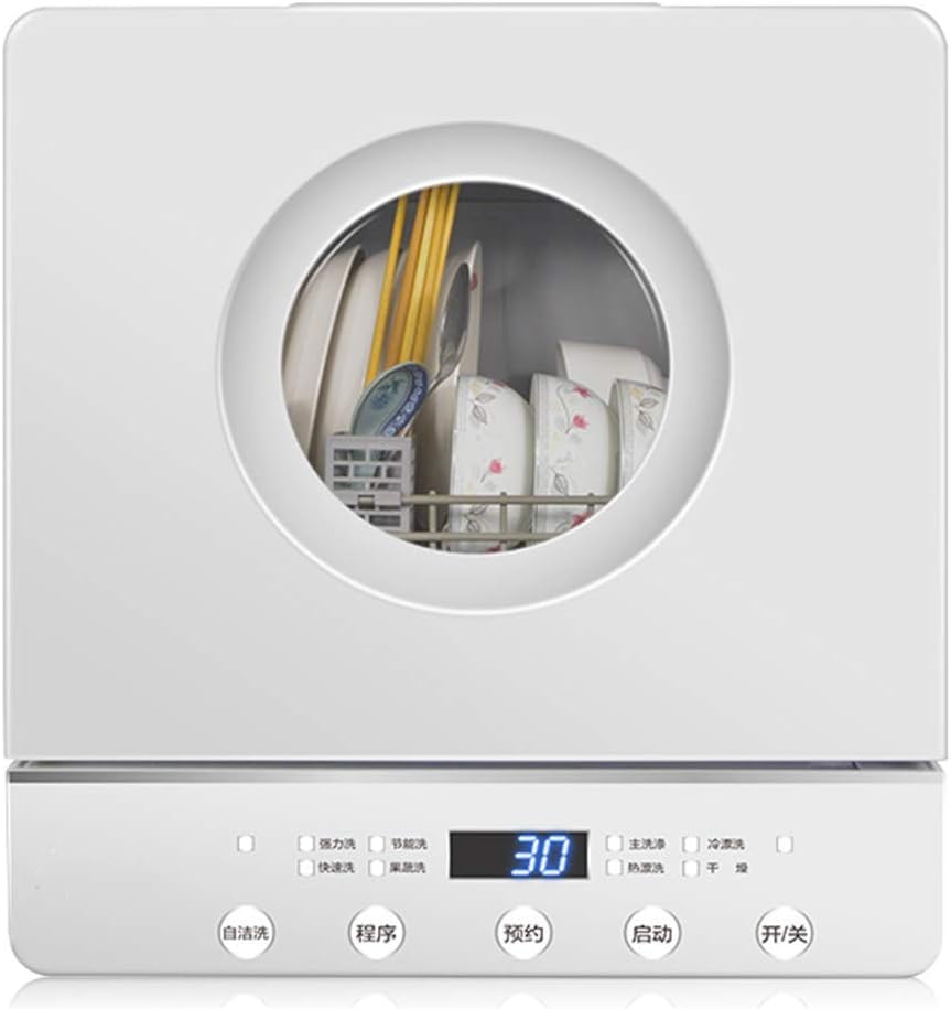 Automatic Countertop Dishwasher Portable Mini Dish Washer, Low Noise Level, 5 Intelligent Washing Modes, Desktop Fruit And Vegetable Washing Machine