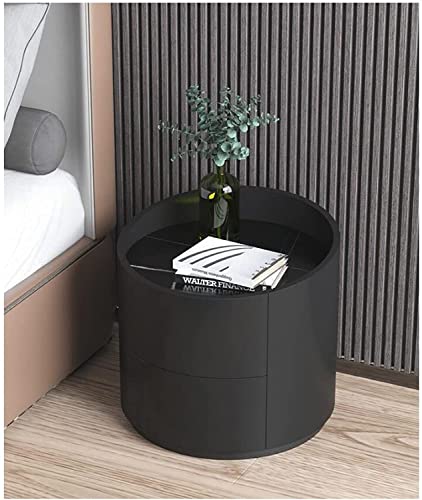 Table de chevet ronde moderne pour chambre à coucher épurée