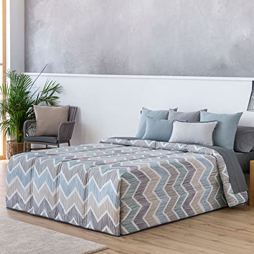 Lanovenanube Edredón conforter Rioja - Cama 105Cm - Color Azul