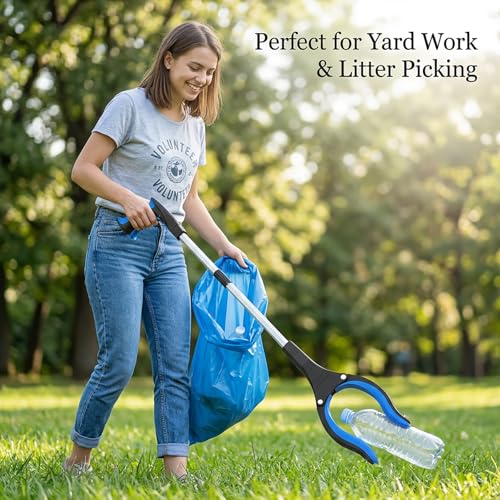 Image of 32 inch Grabber Reacher Tool (2-Pack), Foldable Trash Picker Upper with 360 Rotating Jaw & Magnetic Tip, Heavy Duty Reaching Assist Stick for Seniors, Post Surgery Recovery Must Haves Mobility Aid
