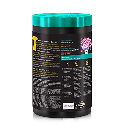 Creme de Tratamento Meus Cachos Santo 1 Kg, Novex, Preto Poderoso