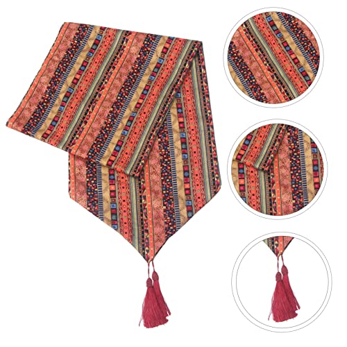 Chemin de table nappe délicate style Asie du sud-est lin en coton - 6