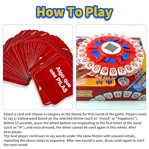 Juegos de Mesa en Español 24 Letras 2-8 Jugadores miniatura 4