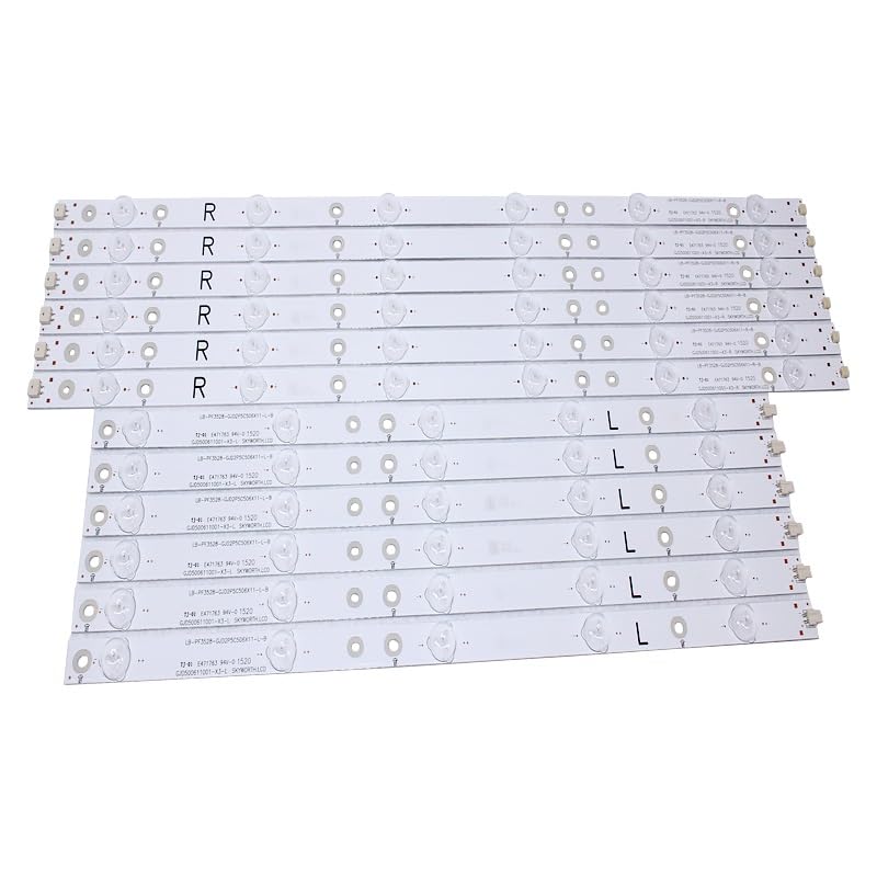 Kit de retroiluminación LED de 12 uds para TV LE50D1452 y T5002S LD50V02S